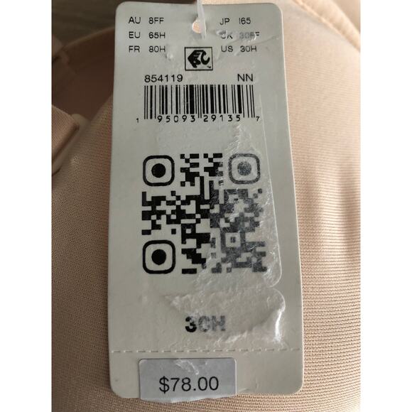 Wacoal Red Carpet Underwire Bra Removable Straps Nude Women's 30H NEW - Picture 7 of 10